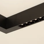 Линейный настенно-потолочный светильник LED CLIP-38-LASER-S330-12W Warm3000 (BK, 36 deg, 24V) (Arlight, IP40 Металл, 3 года) 029008