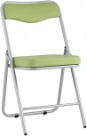 Складной стул Stool Group Джонни экокожа салатовый каркас металлик УТ000035367