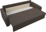 Диван прямой Лига-009 (Коричневый/Рогожка) Лига Диванов арт.124152