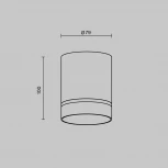 Накладной потолочный светильник Orlo 4000K 1x9Вт 120° LED Maytoni Technical C085CL-9W4K-B (220V, круглые)
