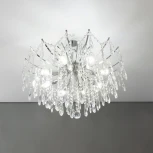 Потолочная люстра каскадная на штанге Citilux Селена CL302180 (220V, хрусталь)