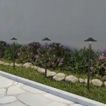 Уличный наземный светильник Novotech Fung 359302 STREET черный IP65 LED 7W 4000K 220V (круглые)