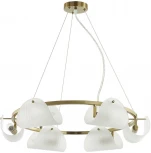 Подвесной светильник Lumion Fioro 6571/6 медный/белый/металл/стекло E14 6*60W 220V (на тросе)