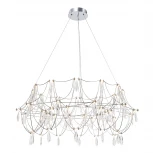 Подвесная люстра светодиодная хрустальная с пультом с регулировкой цветовой температуры Modelux MODELUX ML.5603.1000P CH