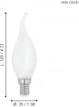 Лампочка светодиодная филаментная E14 4W 220V 470 lm 2700K Eglo Lm_led_e14 11603