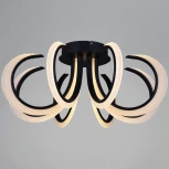 Потолочная люстра светодиодная с пультом и ночным режимом Reluce 74390-0.3-08S black (Умный дом) (220V)