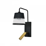 Бра с спотом и выключателем Escada Comfy 598/1A Black/Brass (220V)
