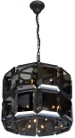 Подвесная люстра iLamp Panorama 10490-5+5P BK (220V, на цепи, круглые)