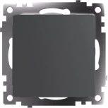 Выключатель одноклавишный (графит) Stekker Катрин 49410