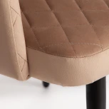 Кресло WIND (mod. 717) ткань/металл, 55х55х80 см, высота до сиденья 48 бежевый barkhat 5/черный Tetchair 15437