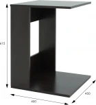 Стол журнальный BeautyStyle 3 венге/без стекла от фабрики Mebelik