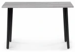 Стол деревянный Денвер Лофт 120 25 мм бетон / черный матовый 506939 Woodville