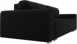 Диван прямой Лига-029 (Черный/Микровельвет) Лига Диванов арт.121025
