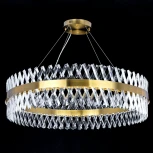 Подвесная люстра хрустальная с пультом Ричард CL336103 Citilux (регулировка яркости, LED, 220V, на тросе, круглые)