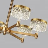 Подвесная люстра Odeon Light Fivre 5032/36L античн.бронза/металл/акрил LED 36W 4000K 2596лм (220V, на цепи)