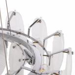 Подвесная люстра Arte Milano AM-4653 4653.D550.H240.E14.6 Ni (220V, на тросе, перо)