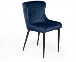 Стул JAZZ ромб, бархат синий 29/черный конус Top Concept 77458