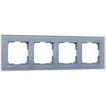 Рамка на 4 поста Favorit (серый,стекло) Werkel W0041115 (a050966)