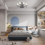 Подвесная люстра Arte Milano Florentia-9167 309167/8 Bk/Ni (220V, на цепи)