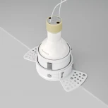 Встраиваемый светильник под гипсокартон Reif GU10 1x50Вт Maytoni Technical DL048-01W (220V, круглые)