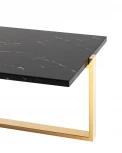 Журнальный столик Stool Group Тоби 109*66 черный мрамор сталь золото УТ000036327