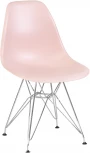 Стул обеденный DSR (ножки хром, цвет светло-розовый (PK-02))