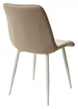 Стул CHIC VF-01/ VF-02 светло-бежевый/ бежевый, ткань/ белый каркас