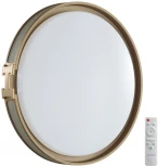 Настенно-потолочный светильник Sonex Favemo Grey 7654/EL пластик/серый/золот LED 70Вт 3000-6000К D505 IP43 пульт ДУ (220V, круглые)