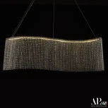 Подвесная люстра светодиодная APL LED Sicilia SH07.100.A.Gd.4000 (220V, хрусталь, на тросе)