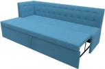Диван кухонный Бриз с углом слева (Голубой/Рогожка) Лига Диванов арт.123176L
