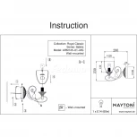 Бра Maytoni Sabina RC145-WL-01-MG