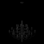 Подвесная люстра Loft It Gino 10196/800 Black (220V, на тросе)