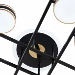 Потолочная люстра светодиодная на штанге Arte Milano Ferrara-71040 278599/8 BK (220V)