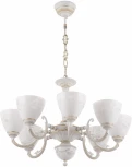 Подвесная люстра Arte Milano AM343659 343659/8 WT+G (220V, на цепи)