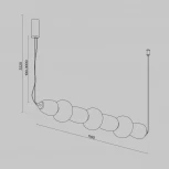 Подвесной светильник Maytoni Pattern MOD267PL-L42CH3K (LED, 220V, на тросе)