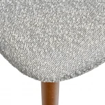 Стул Bradex Home Lucas светло-серый букле с ножками цвета орех (RF 0547)