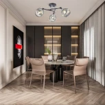 Потолочная люстра на штанге Arte Milano AMALFI-323685 323685/3B BK+CR (220V)