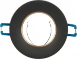 Встраиваемый точечный светильник ЭРА KL107 BK/GD (12V, круглые)