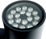 Архитектурная подсветка Feron Корфу 48359 DH0712, 2*18W, 2700Lm, 2700K, черный Бостон (LED, 220V, круглые, IP54)