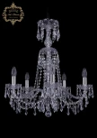 Подвесная люстра с хрустальными подвесками Art Classic 11.23 11.23.5.200.XL-64.Cr.Dr (220V, на цепи, подсвечник, свеча)