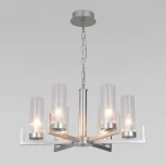 Подвесная люстра Eurosvet Arganie 60133/6 серебро (220V, на цепи)