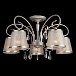 Потолочная люстра Eurosvet Liona 60065/5 серебро (220V, хрусталь Strotskis)