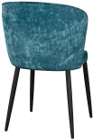 Стул DikLine 347 микровелюр M19 бирюза, ножки черные