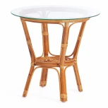 Комплект для отдыха "BAHAMA" (диван + 2 кресла + стол со стеклом ) /с подушками/ Honey (мед)