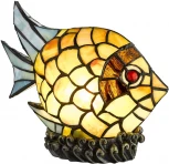 Интерьерная настольная лампа Velante 807-804-01 (220V, природа, рыбки)