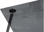Стеклянный стол Woodville Smoke 120х80х75 clear gray / black 15551