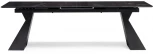 Стеклянный стол Woodville Денхольм 240(290)х100х75 обсидиан / черный 553549