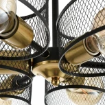 Потолочная люстра на штанге Lumion Vivana 8153/6C черный/медный, металл Е27 6*60W 220V