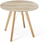 Стол SHT-TU9/80 МДФ прозрачный лак/дуб сонома светлый Sheffilton SHT-TU9 3864876302