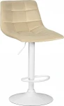 Стул барный Dobrin TAILOR WHITE (бежевый велюр (MJ9-10))